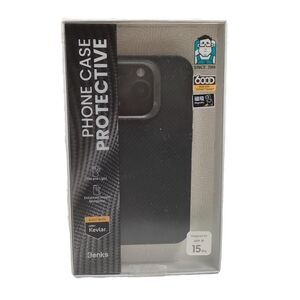 BENKS iPhone 15 Pro 6.1 in Armor Air Case Black Built with Kevlar NEW